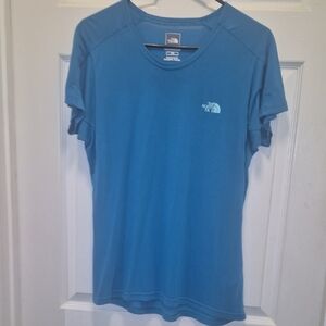 The North Face Ladies Blue Crew Neck Tee Size Large